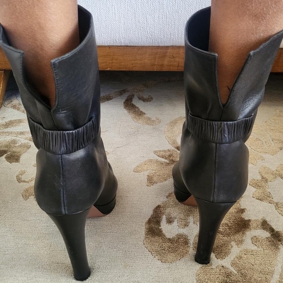 - Prada peep toe platform high heeled ankle booties size 10 - Picture 3 of 11